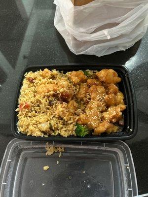 Sesame chicken combo