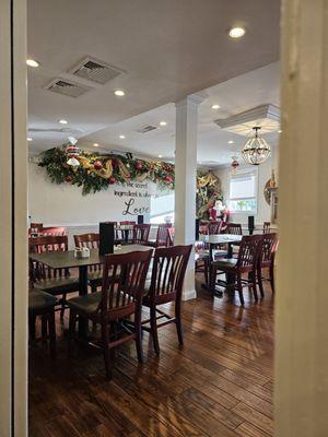 One of the rooms, warm and festive