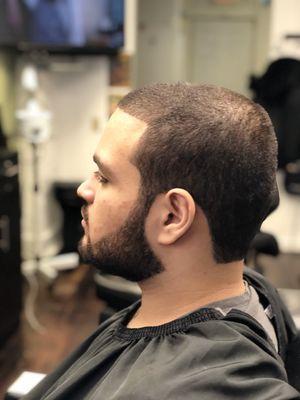 Cut with Beard trim by Eris