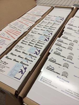 1,000 full color business cards with glossy finish and printed on thick card stock: $39.99