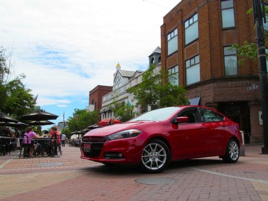 2013 Dodge Dart on Church Street in Burlington, VT.