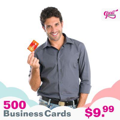 500 Business Cards for $9.99.