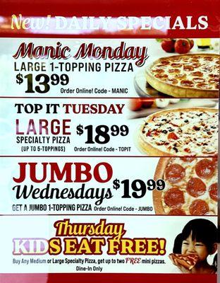 Daily Specials