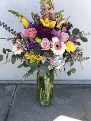 Spring flower arrangement