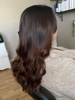 Red balayage