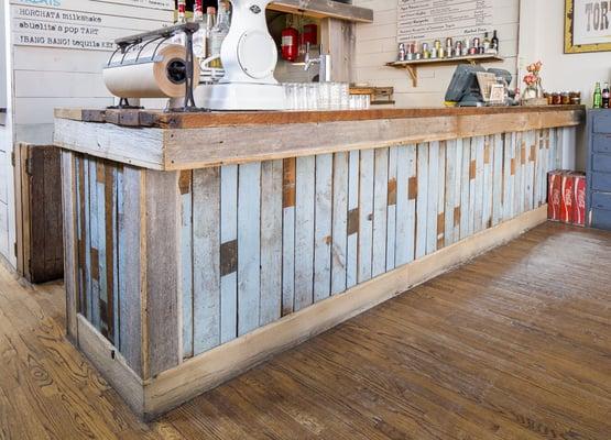 Reclaimed counter/bar