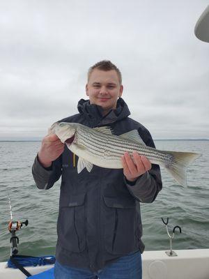 Cold day but fish were biting!