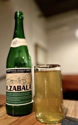 True Spanish hard cider! Nice and sour