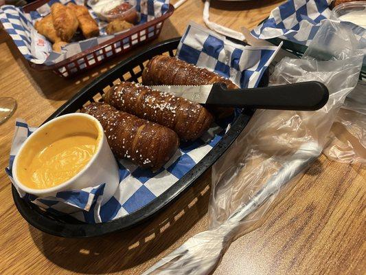 Absolutely delicious pretzels and beer cheese