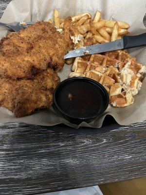 Chicken waffle