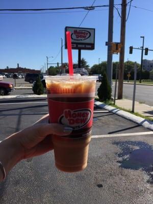 Iced coffee on a hot summer day!