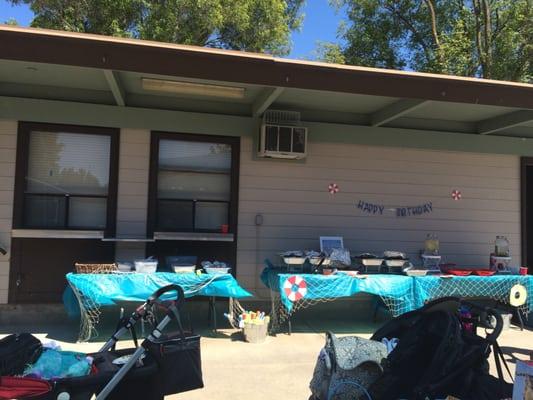 Picnic area with kitchen area