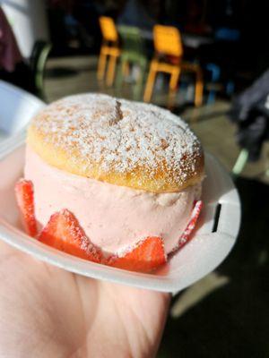 Strawberry donut