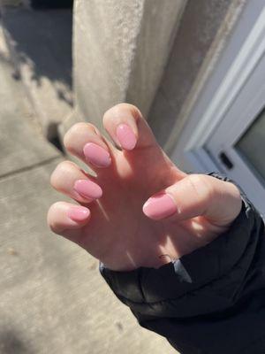 Chipped dip mani after less than a week