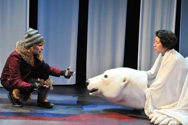 Audrey Park and Tracey Maloney in The Great Divide II: Plays on the Politics of Truth. Photo by George Byron Griffiths Photography.