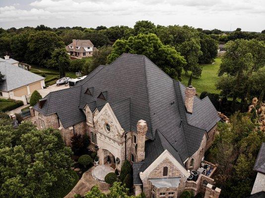 Location: Colleyville, TX
  Shingle: DaVinci Bellaforte Slate
  Color: Slate Black Variblend