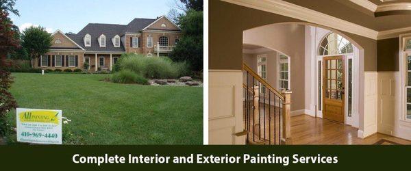 Complete interior and exterior painting and carpentry services.