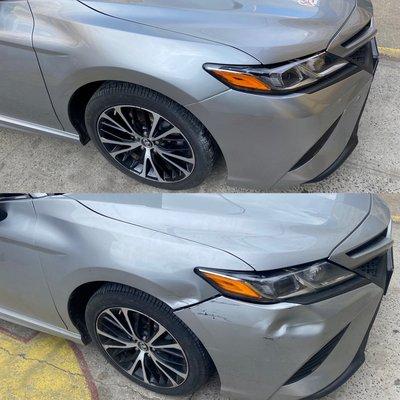 2019 Toyota Camry / RT front damage