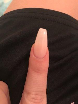 My repair nail, crooked as it gets. Full story in comments.