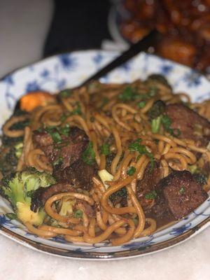 Beef and broc noodles