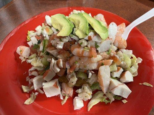 Seafood Tostada