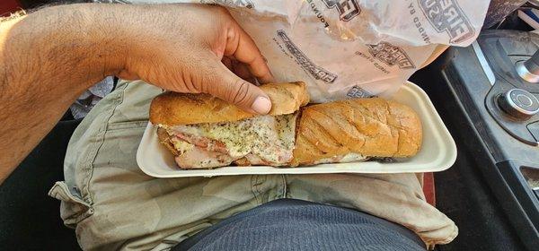 Italian sub, very delicious! One of the best subs I've had in a long time.