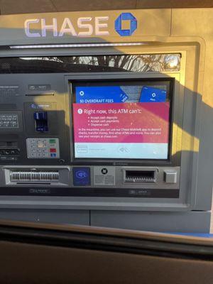 Yet again, ATM is down.