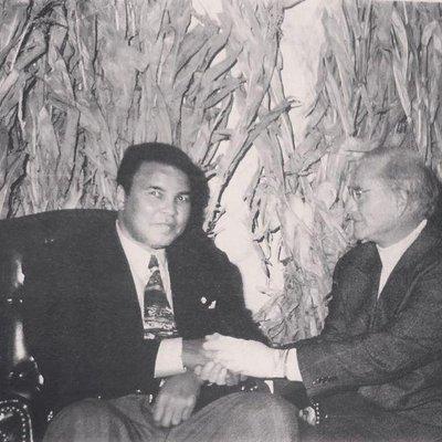 Buddy Yosha alongside the Greatest, Muhammad Ali