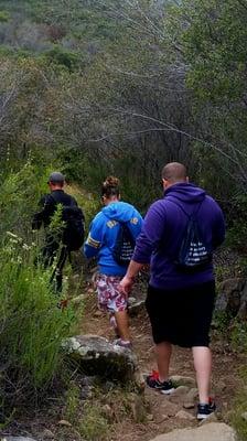 Hiking on the trail with Living Life in Recovery