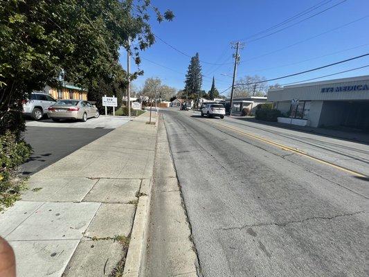 Coming from San Carlos -  Last drive way on left side. Directly across from the Eye Surgical Center