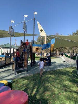 After remodeling of the playground