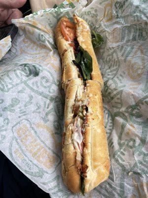 Rotisserie Chicken foot long sub