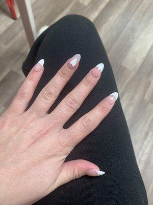 french tip nail art