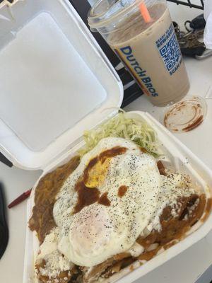 BEST CHILAQUILES SO FAR.