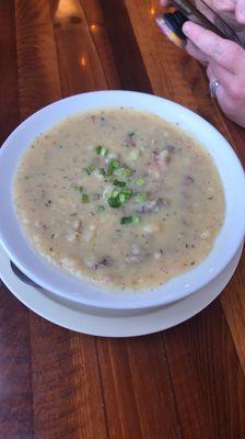 Potato soup bowl