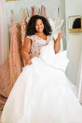 Audrey Allen, Owner and head designer of A Plus Curves Bridal