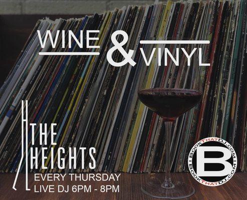 Wine and vinyl night at the heights Professional DJ #ToledoDJ