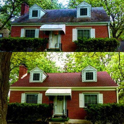 As a Roofing Contractor, Gutter Contractor, and Sheet Metal Contractor in Dayton Ohio. Fixing this home after storm was a simple process.