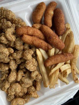 Shrimp & hush puppies