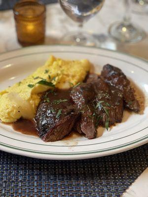 Steak and eggs