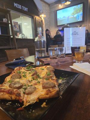 Pizza and beer. Match made in a good time!