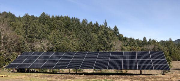 Here is an example of a ground mounted solar panel installation by Westhaven Solar!