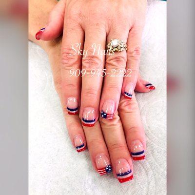 July 4th nails design