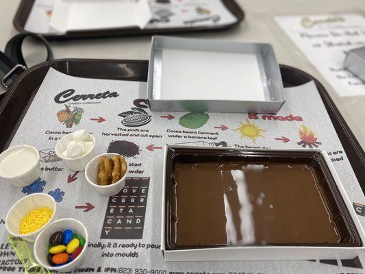 Make your own chocolate bar