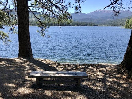 A nice shady rest spot near the lake