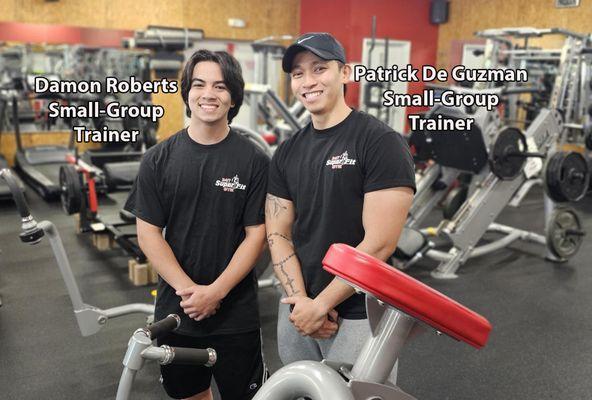 Super Fit trainers Damon and Patrick.