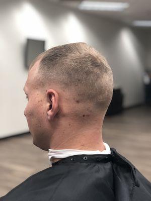 Mid skin fade