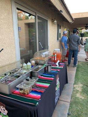 Condiment table