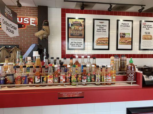 Sauce station!