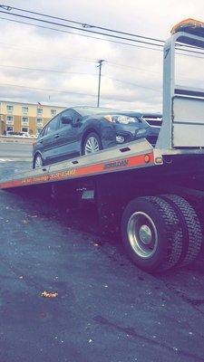 How my car ended up leaving after they messed it up